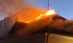 Zoppè di Cadore: a fuoco il tetto del Municipio