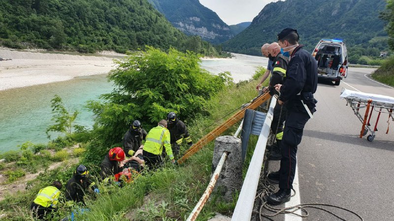 Quero Vas: motociclista finisce fuori strada e si frattura un femore