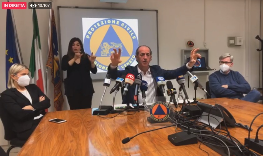 Dpcm Conte, Zaia: “Decreto zoppo, per restrizioni regionali voglio la certificazione del ministero”
