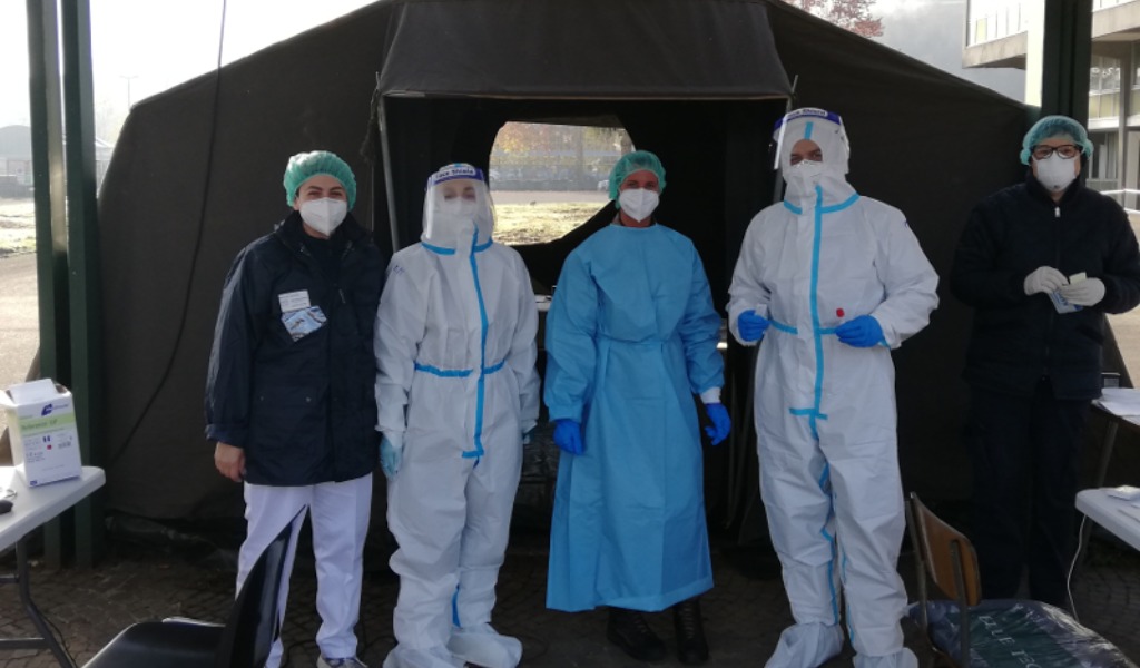 Covid point Feltre: potenziato il Drive-In grazie ai rinforzi dei militari dell’Esercito