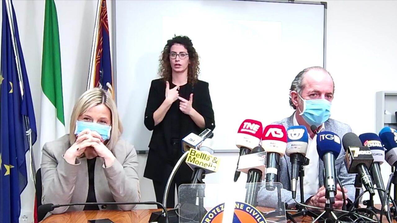 Covid, Zaia: “In arrivo nuovo monoclonale e vaccino Johnson & Johnson, luce in fondo al tunnel” |+980 positivi | Dati 22 marzo 2021