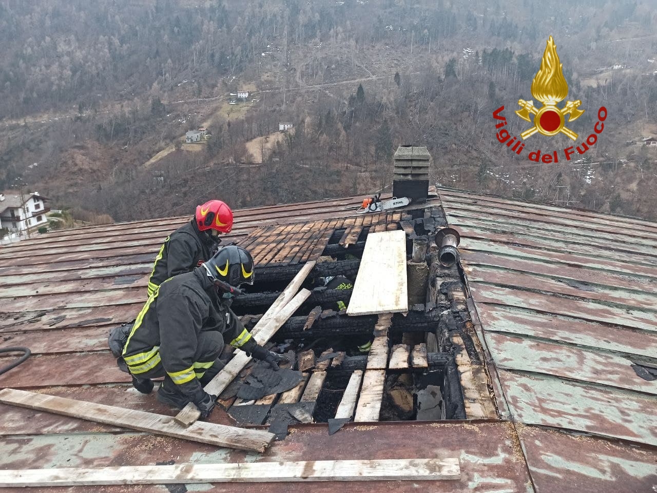 Incendio a Longarone: inibito l’uso di una parte dell’abitazione