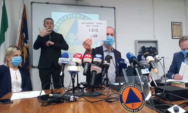 Covid, Zaia: “I numeri ci danno ragione: siamo in zona gialla” | +1035 positivi| Dati 23 aprile 2021