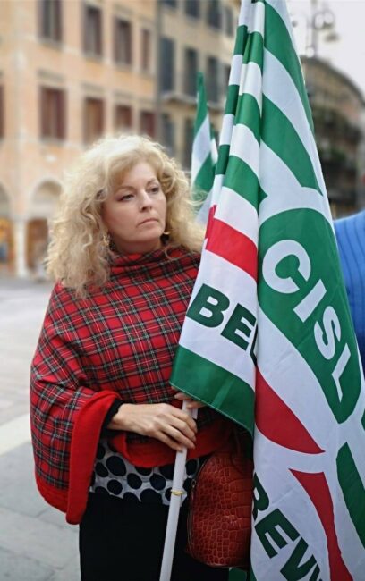 Gabriella Cont, la Segretaria Organizzativa dei Pensionati della Cisl di Belluno e Treviso