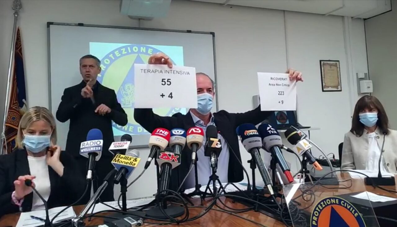 Zaia: “In terapia intensiva l’80,4% non sono vaccinati. Rientro a scuola? Non vogliamo la Dad” | +319 positivi Covid| Dati 30 agosto 2021