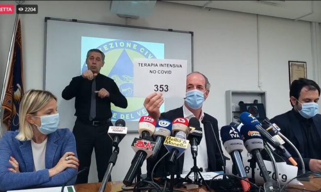 Covid, Zaia: “I sanitari non vaccinati in Veneto sono ancora 17mila” | +460 positivi| Dati 2 agosto 2021