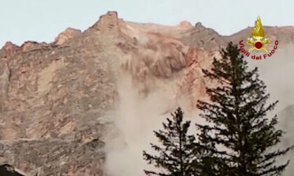 L’impressionante video della frana detritica dal monte Marcora a San Vito di Cadore
