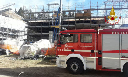 Incendio in una palazzina in ristrutturazione a Cortina d'Ampezzo