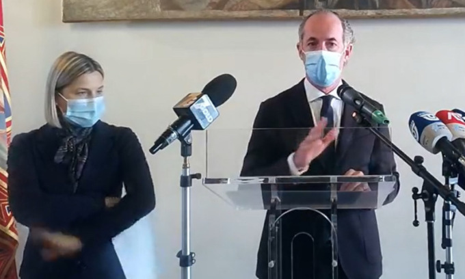 Covid, il Governatore Zaia non usa mezzi termini: “Senza mascherina torniamo al 2020” | + 336 positivi | Dati 2 novembre 2021