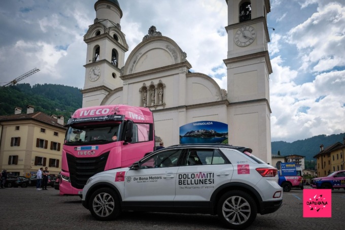 I numeri dell’auto Dmo Dolomiti Bellunesi che ha seguito per un mese il Giro d’Italia