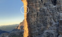 Alpinista 65enne sospeso nel vuoto a 2700 metri