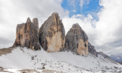 Scarica di sassi dalla Cima Grande di Lavaredo