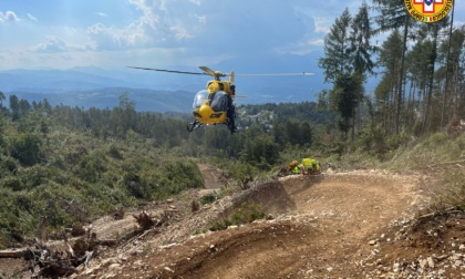 14enne perde il controllo della bici e cade lungo la pista di downhill