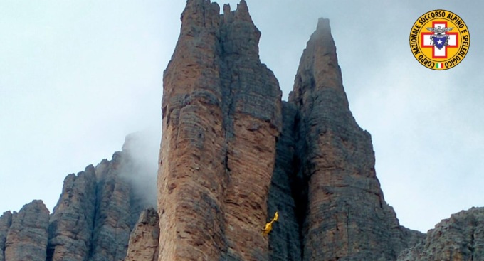 Malore sul Cridola: 34enne recuperato dai soccorritori in elicottero