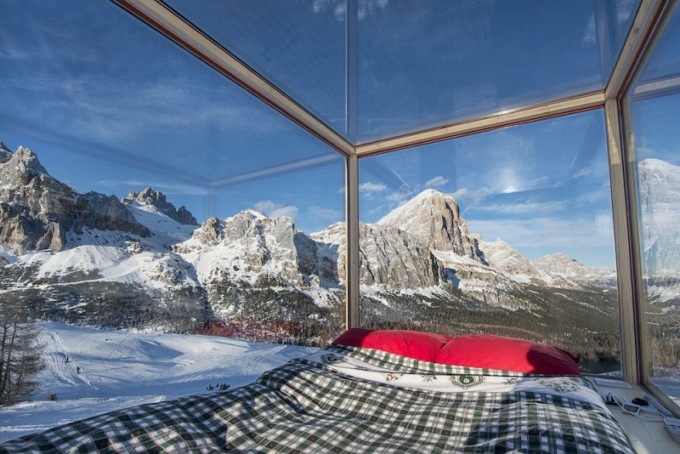 Arrivano le stanze panoramiche sulle Dolomiti