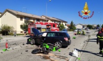 Incidente tra auto e moto a Feltre, ferito il centauro