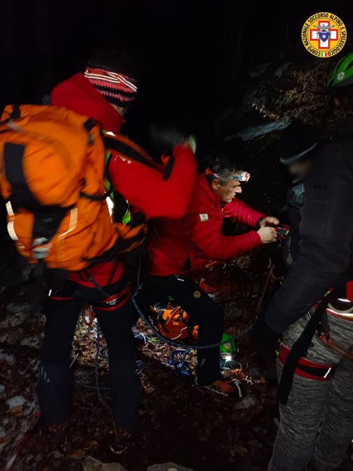 Tre padovani bloccati sopra una valanga a Cesiomaggiore