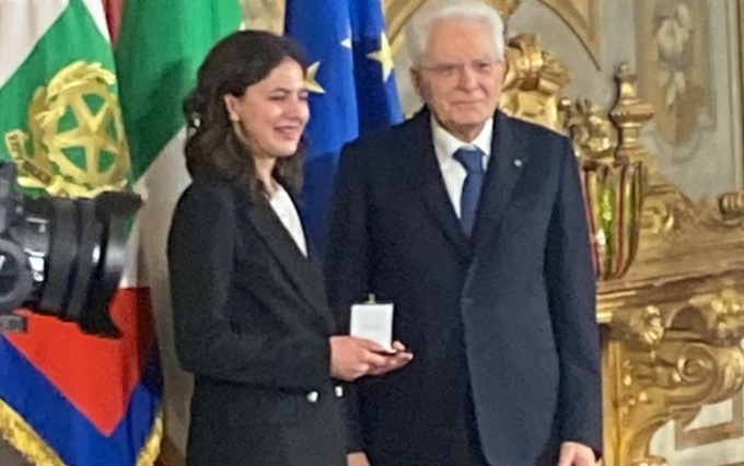 La giovane promessa della scherma Maddalena Da Rozze è Alfiere della Repubblica: ha aiutato la mamma malata durante la pandemia