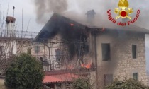 A fuoco un'abitazione di Sospirolo: le foto dell'incendio