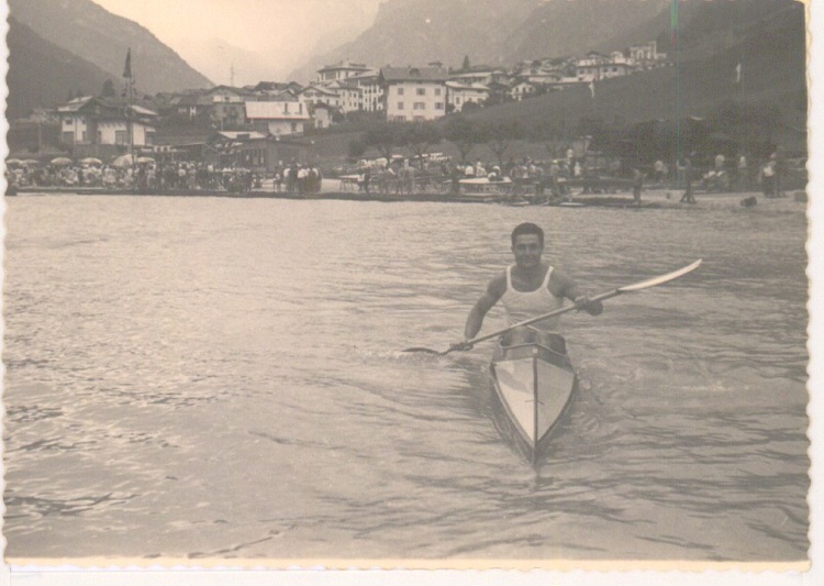 01 1958 Auronzo Camp. Italiani Cesare Zilioli Campione Italiano K1 Junior e Senior