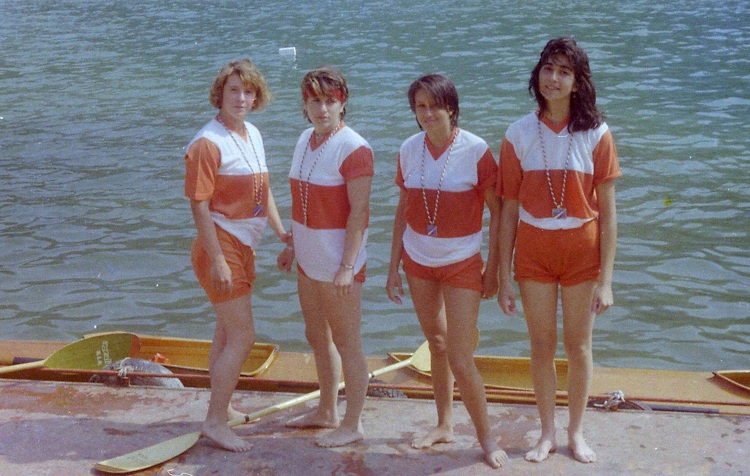 auronzo 1984 Campionati Italiani K4 ragazze 500