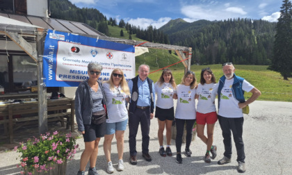 Prevenzione sulle Dolomiti: misurata la pressione arteriosa a 80 escursionisti