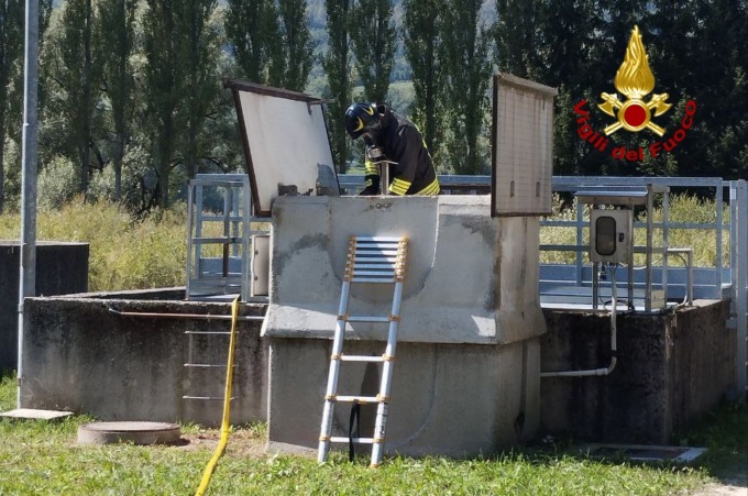 Acido nell’impianto di depurazione in Alpago, allertato il nucleo NBCR di Venezia