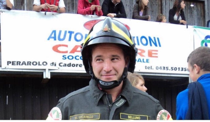 Puos d’Alpago, oggi l’ultimo saluto al vigile del fuoco Walter Locatello