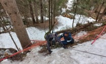 Falcade, ragazzo abbatte sei metri di rete e finisce con gli sci nella scarpata
