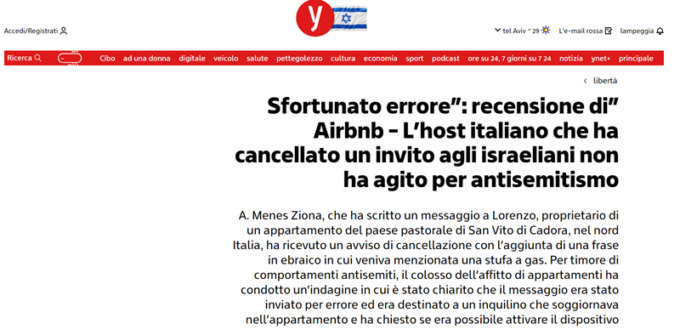 “Potete rimanere nei vostri forni”, la verità dietro la frase antisemita dell’host cadorino