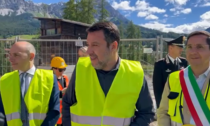 Salvini a Cortina per visitare il cantiere della nuova pista da bob: "Siamo in anticipo"