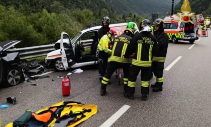 Incidente tra 4 auto sull’Alemagna, un ferito grave portato a Treviso