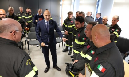 Il sottosegretario Prisco in visita al comando dei vigili del fuoco di Belluno