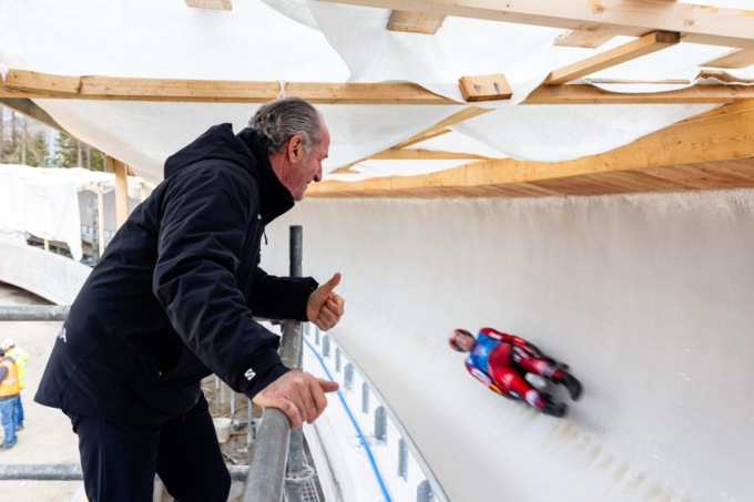 Aperta la pista da bob a Cortina d’Ampezzo, Zaia: “È il nostro Guggheneim Museum”