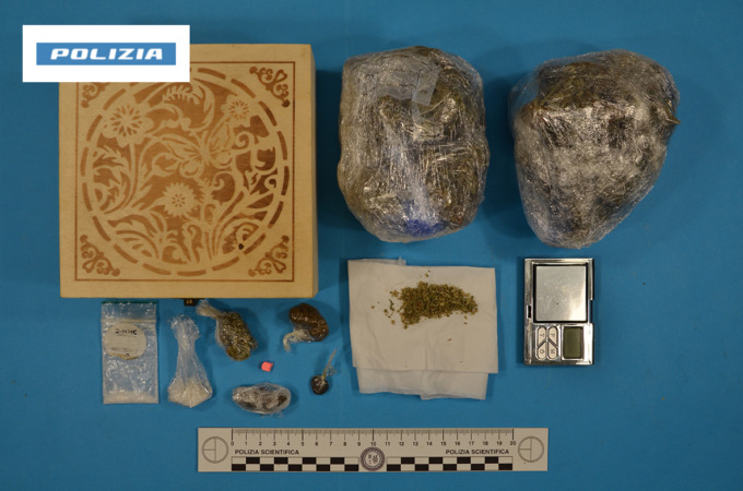 Marijuana, ecstasy e mdma in casa: arrestato 27enne moldavo a Belluno