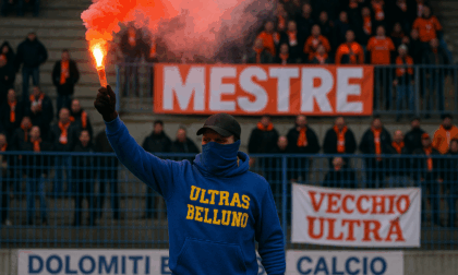 Daspo biennale per ultras bellunese, accese fumogeno nella curva avversaria