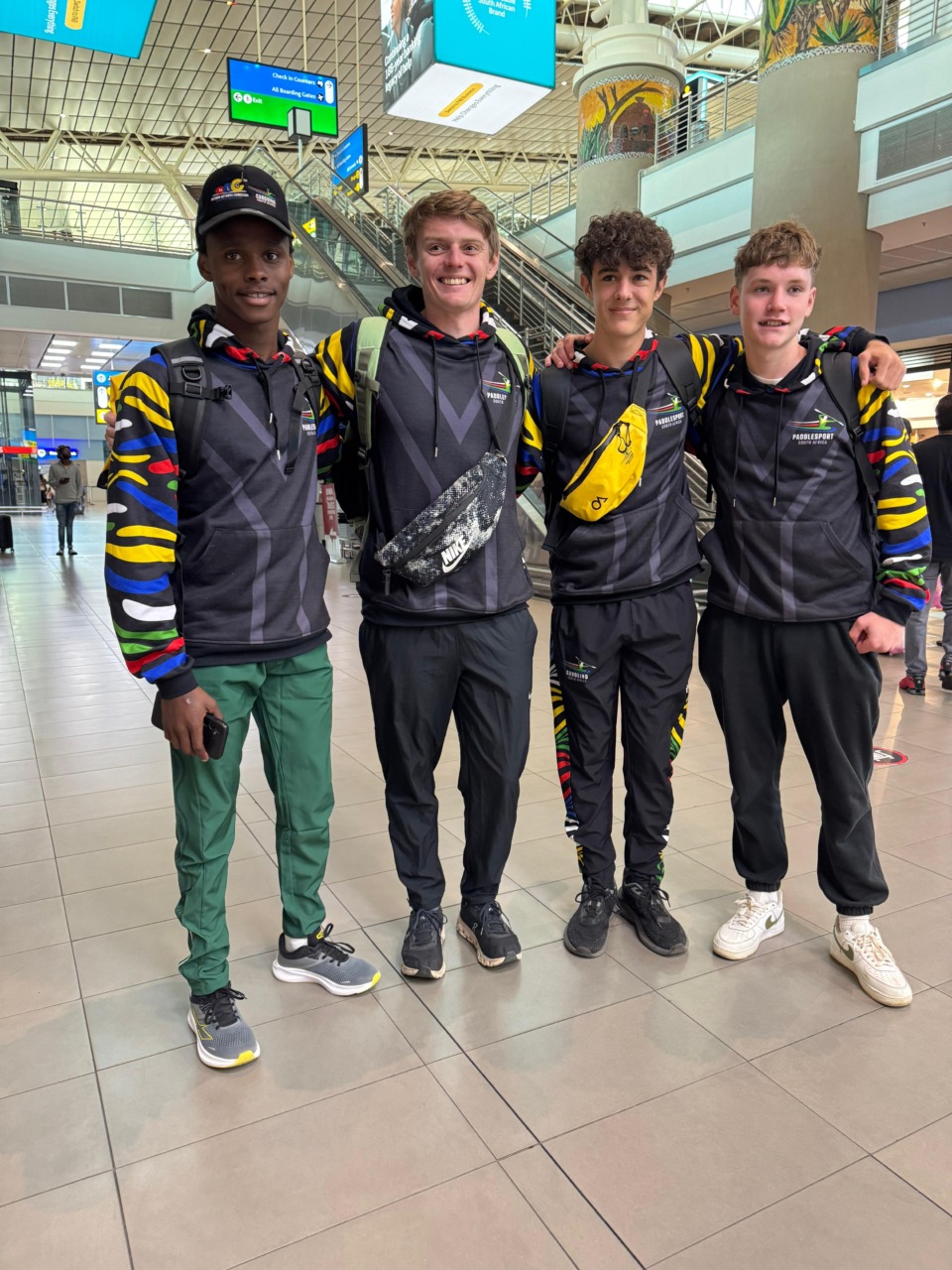 team South Africa in partenza