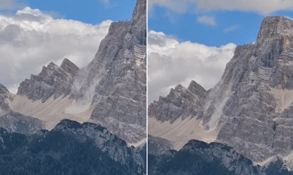 Causa maltempo, altra frana dal Monte Pelmo