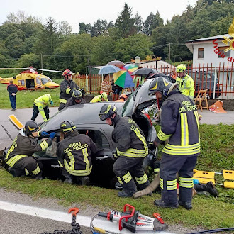 Tre feriti nell’auto finita fuori strada a Quero lungo la Regionale 348