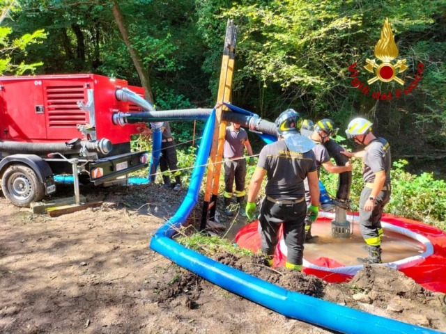 Vigili del fuoco, maxi-esercitazione a Belluno: test riuscito per l’alta capacità di pompaggio