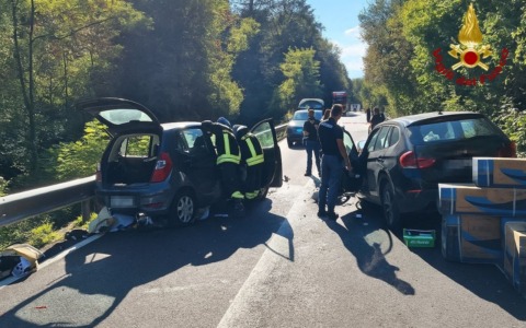 Incidente in località Casoni: una persona liberata dai Vigili del fuoco