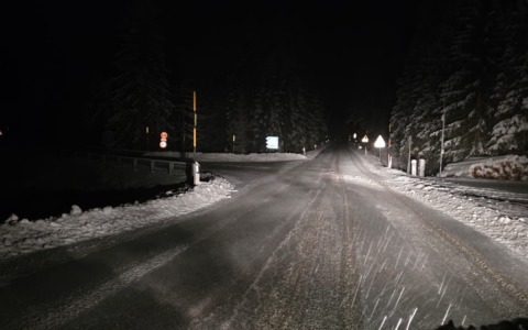 Neve in calo fino a 400 metri e rischio gelicidio: giornata ad alta attenzione nel Bellunese