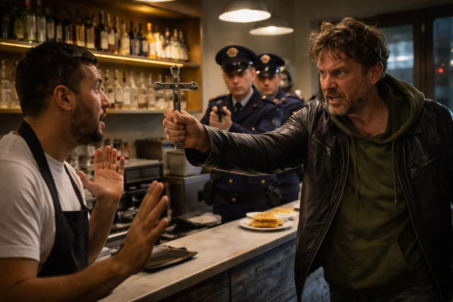 Entra in un bar e minaccia il titolare con un crocifisso, denunciato