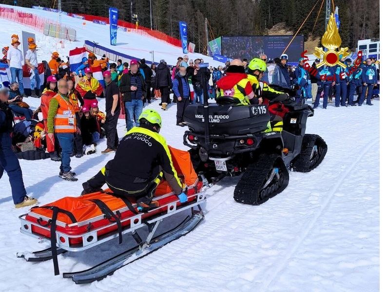 Malore all’arrivo delle piste delle Tofane durante le gare paralimpiche