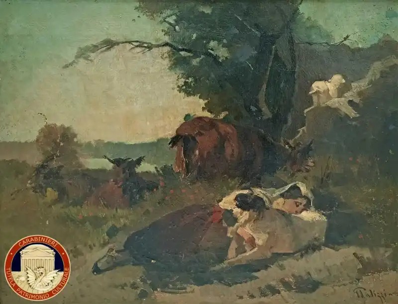 L’Intelligenza Artificiale recupera il capolavoro di Palizzi rubato a Feltre